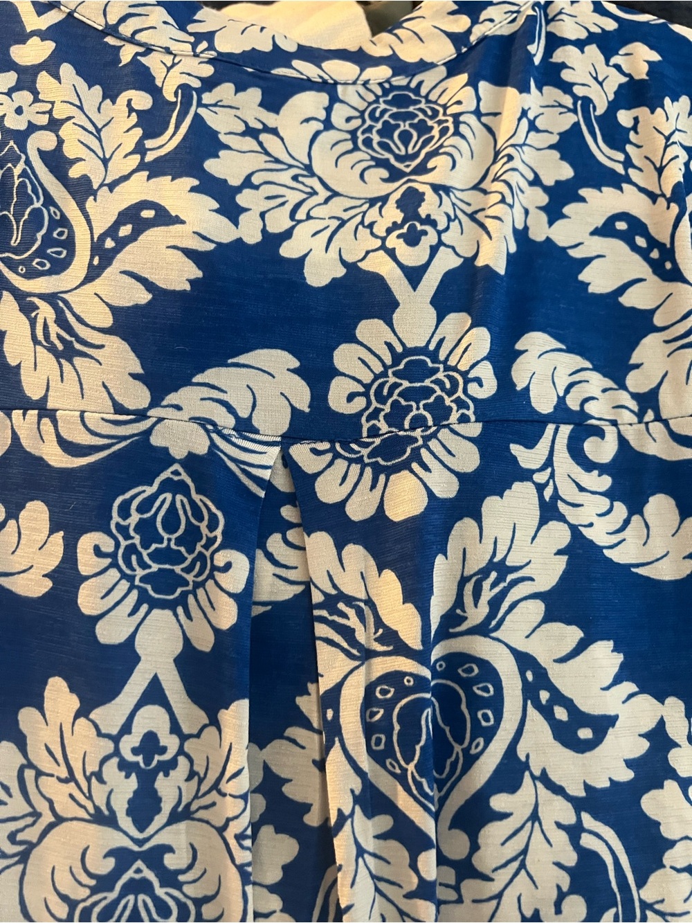 Dear Scarlett Classic Blue & White Printed Tunic Top - Picture 4 of 6